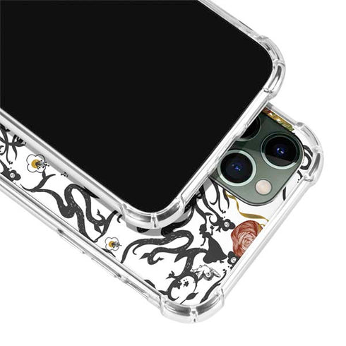 Disney Snow White Roses and Character Silhouette iPhone 11 Pro Max Clear Case