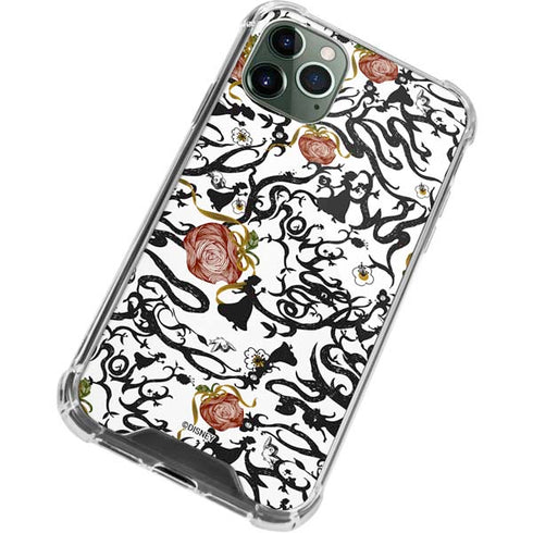 Disney Snow White Roses and Character Silhouette iPhone 11 Pro Max Clear Case