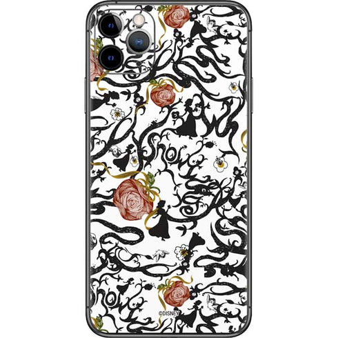 Disney Snow White Roses and Character Silhouette iPhone 11 Pro Max Skin