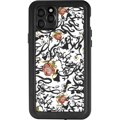 Disney Snow White Roses and Character Silhouette iPhone 11 Pro Max Waterproof Case