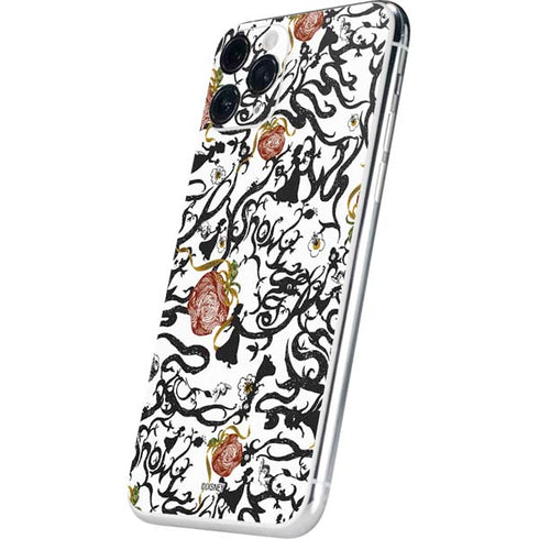 Disney Snow White Roses and Character Silhouette iPhone 11 Pro Skin