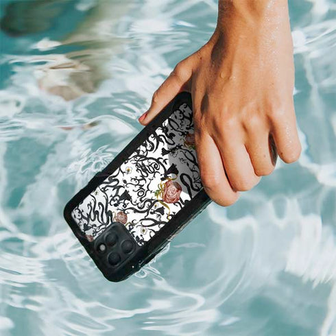 Disney Snow White Roses and Character Silhouette iPhone 11 Pro Waterproof Case