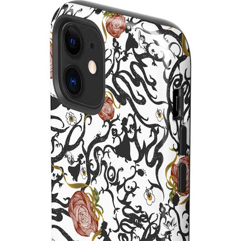 Disney Snow White Roses and Character Silhouette iPhone 12 Impact Case