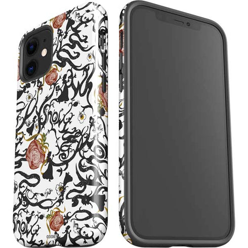 Disney Snow White Roses and Character Silhouette iPhone 12 Impact Case