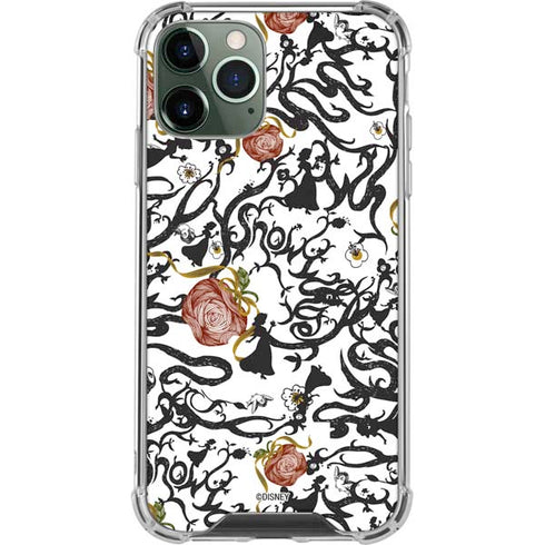 Disney Snow White Roses and Character Silhouette iPhone 12 Pro Max Clear Case