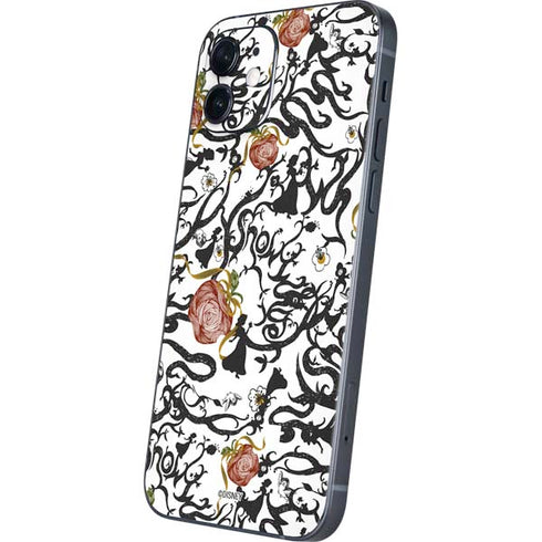 Disney Snow White Roses and Character Silhouette iPhone 12 Skin