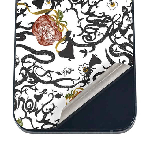 Disney Snow White Roses and Character Silhouette iPhone 12 Skin