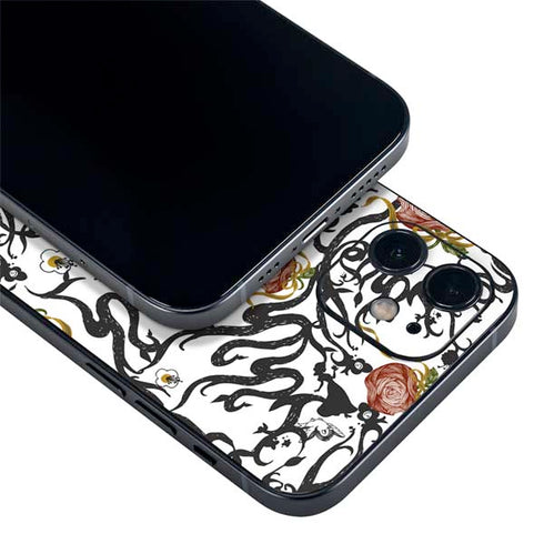 Disney Snow White Roses and Character Silhouette iPhone 12 Skin