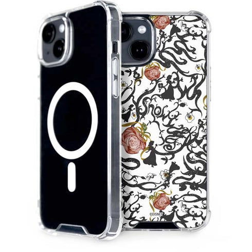 Disney Snow White Roses and Character Silhouette iPhone 13 MagSafe Case
