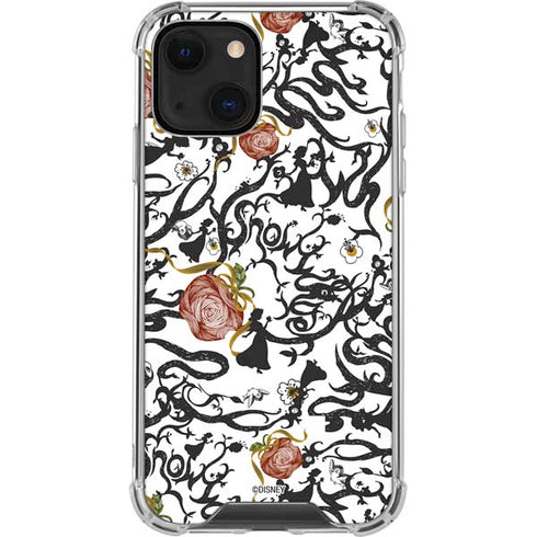 Disney Snow White Roses and Character Silhouette iPhone 13 Mini Clear Case