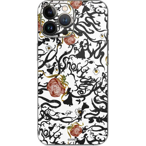 Disney Snow White Roses and Character Silhouette iPhone 13 Pro Max Skin