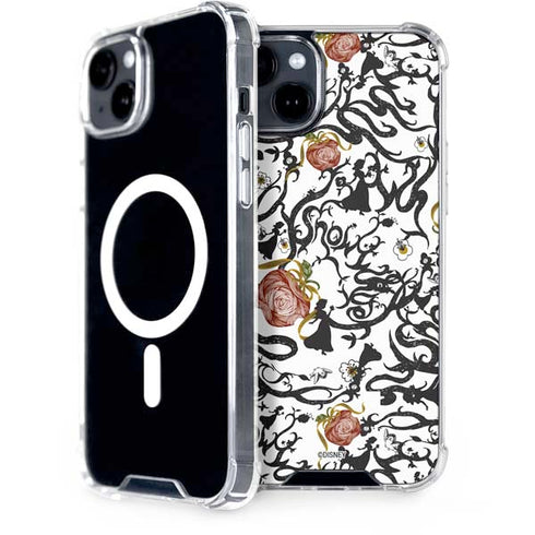 Disney Snow White Roses and Character Silhouette iPhone 14 MagSafe Case