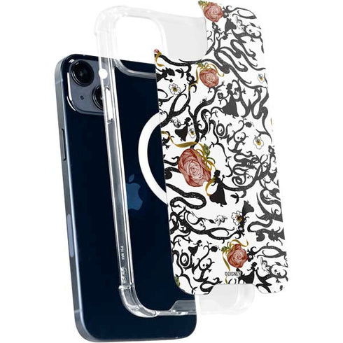 Disney Snow White Roses and Character Silhouette iPhone 14 Plus MagSafe Case