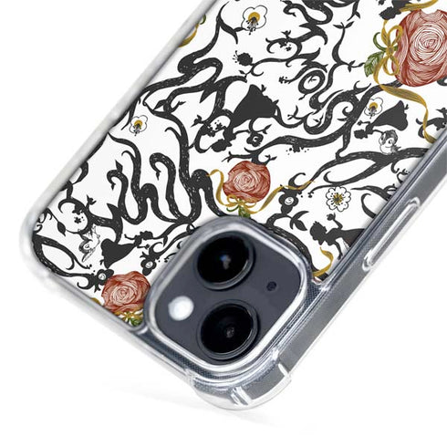 Disney Snow White Roses and Character Silhouette iPhone 14 Plus MagSafe Case
