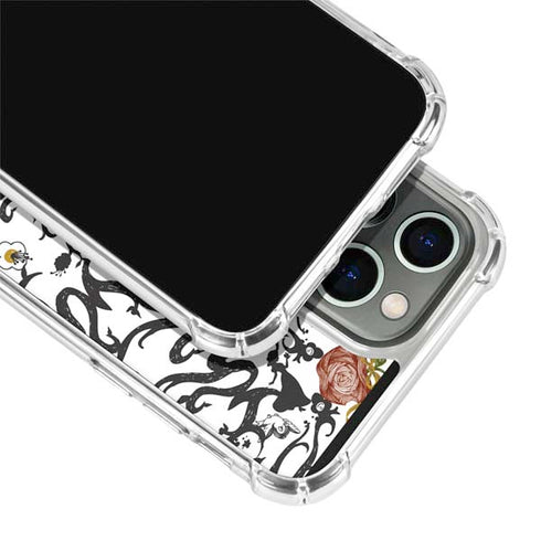 Disney Snow White Roses and Character Silhouette iPhone 15 Pro Clear Case