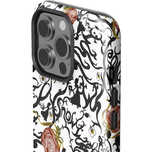 Disney Snow White Roses and Character Silhouette iPhone 14 Pro Impact Case