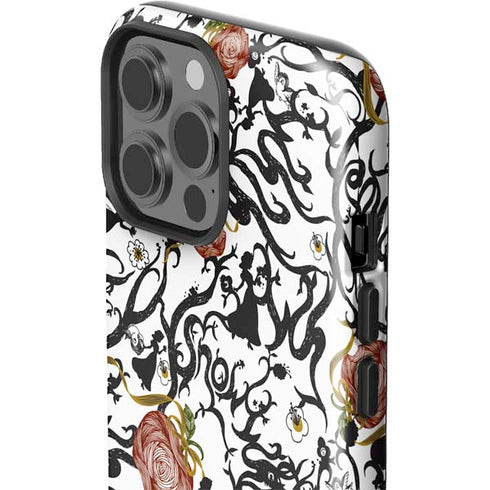 Disney Snow White Roses and Character Silhouette iPhone 15 Pro Max Impact Case