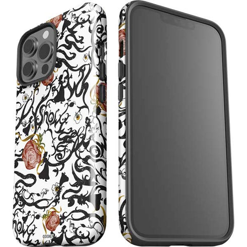 Disney Snow White Roses and Character Silhouette iPhone 15 Pro Max Impact Case