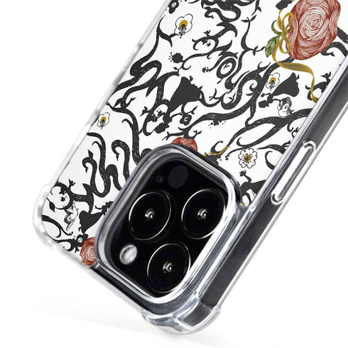 Disney Snow White Roses and Character Silhouette iPhone 15 Pro Max MagSafe Case