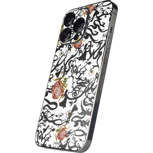 Disney Snow White Roses and Character Silhouette iPhone 14 Pro Max Skin