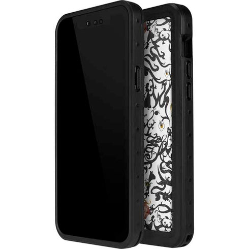 Disney Snow White Roses and Character Silhouette iPhone 14 Pro Max Waterproof Case