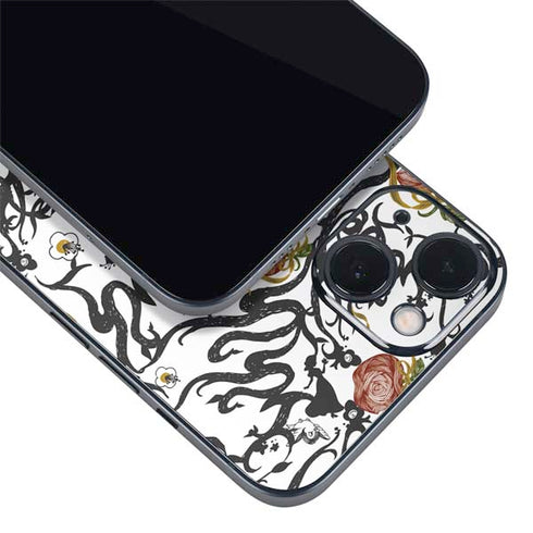 Disney Snow White Roses and Character Silhouette iPhone 14 Skin