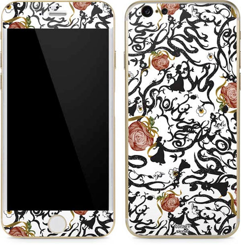 Disney Snow White Roses and Character Silhouette iPhone 6/6s Skin