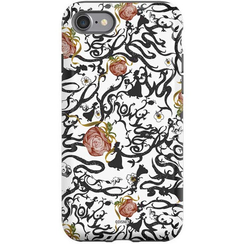 Disney Snow White Roses and Character Silhouette iPhone SE (2nd & 3rd Gen) Pro Case