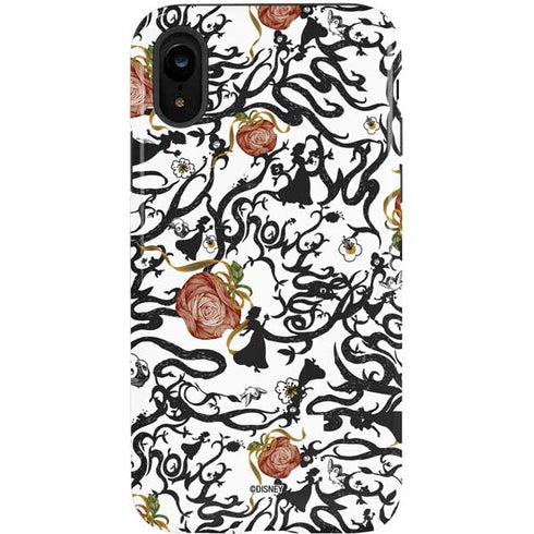 Disney Snow White Roses and Character Silhouette iPhone XR Pro Case