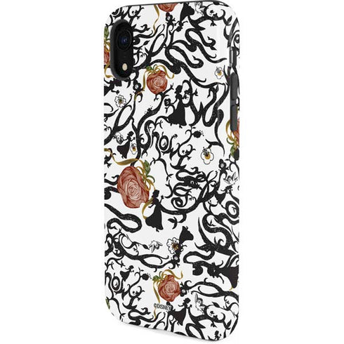 Disney Snow White Roses and Character Silhouette iPhone XR Pro Case