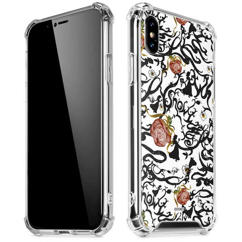 Disney Snow White Roses and Character Silhouette iPhone XS Max Clear Case