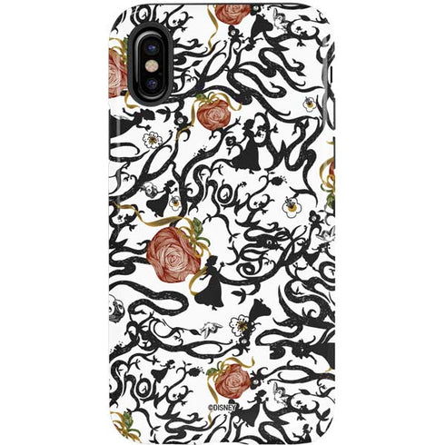 Disney Snow White Roses and Character Silhouette iPhone XS Pro Case