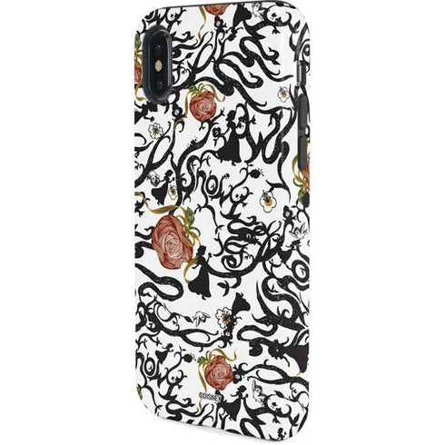 Disney Snow White Roses and Character Silhouette iPhone XS Pro Case