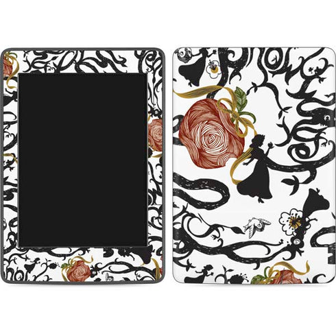 Disney Snow White Roses and Character Silhouette Amazon Kindle Skin