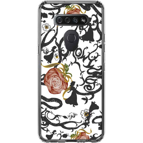 Disney Snow White Roses and Character Silhouette LG K51/Q51 Clear Case