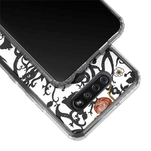Disney Snow White Roses and Character Silhouette LG K51/Q51 Clear Case