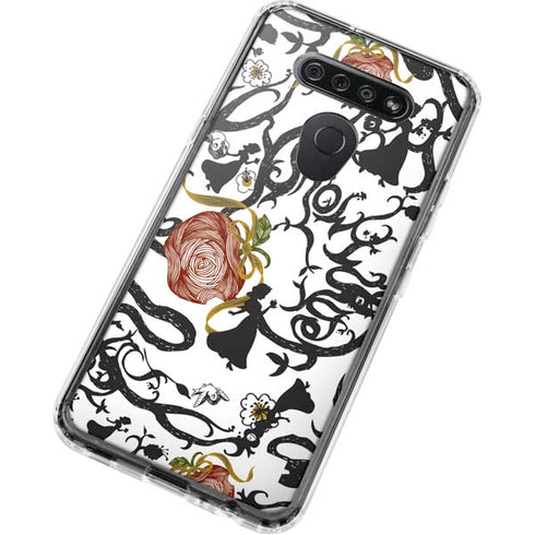 Disney Snow White Roses and Character Silhouette LG K51/Q51 Clear Case