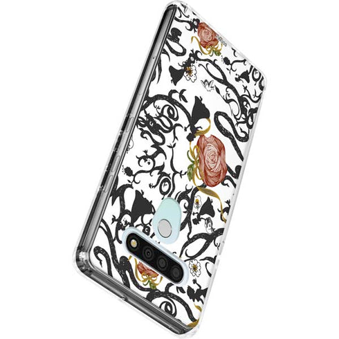 Disney Snow White Roses and Character Silhouette LG Stylo 6 Clear Case