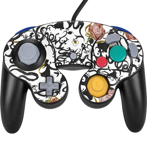 Disney Snow White Roses and Character Silhouette Nintendo GameCube Controller Skin