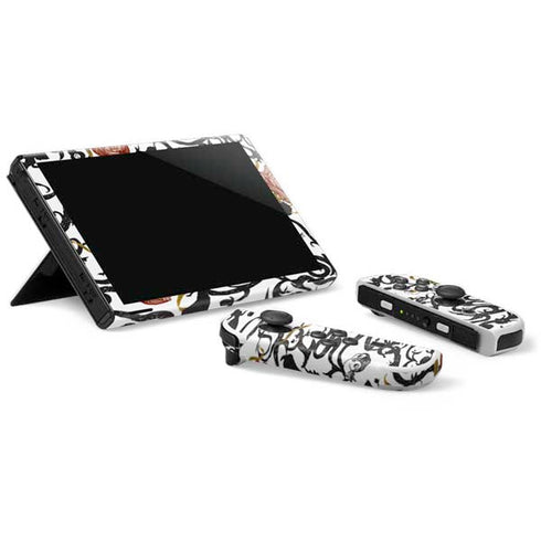 Disney Snow White Roses and Character Silhouette Nintendo Switch OLED (2021) Skin