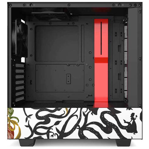 Disney Snow White Roses and Character Silhouette NZXT H510 Compact ATX Mid-Tower Case Skin