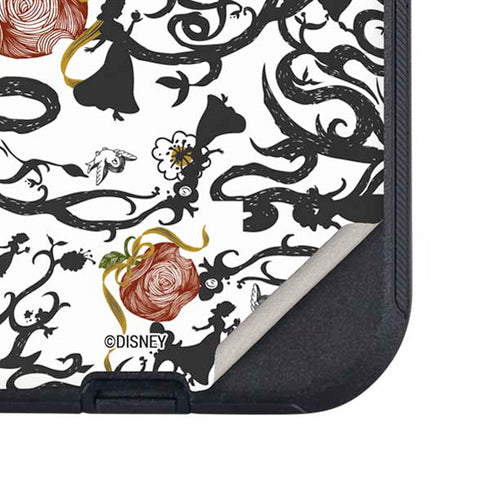 Disney Snow White Roses and Character Silhouette Otterbox Defender iPhone Skin