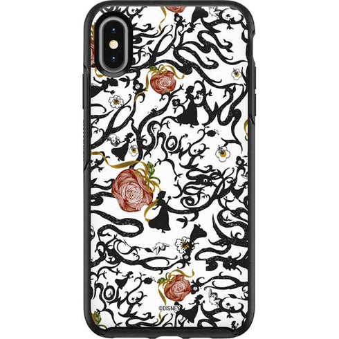 Disney Snow White Roses and Character Silhouette Otterbox Symmetry iPhone Skin