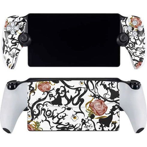 Disney Snow White Roses and Character Silhouette PlayStation Portal Remote Player Skin