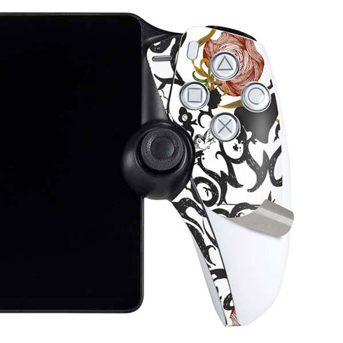 Disney Snow White Roses and Character Silhouette PlayStation Portal Remote Player Skin