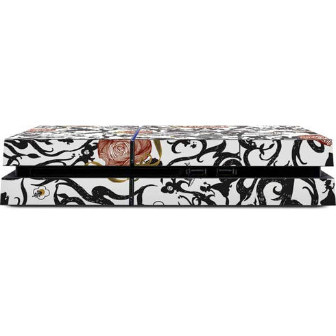 Disney Snow White Roses and Character Silhouette PS4 Console Skin