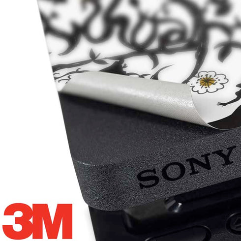 Disney Snow White Roses and Character Silhouette PS4 Pro Bundle Skin