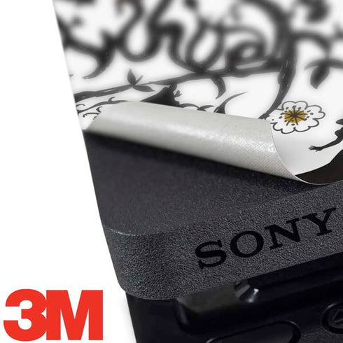 Disney Snow White Roses and Character Silhouette PS4 Slim Bundle Skin