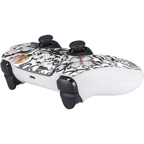 Disney Snow White Roses and Character Silhouette PS5 Controller Skin