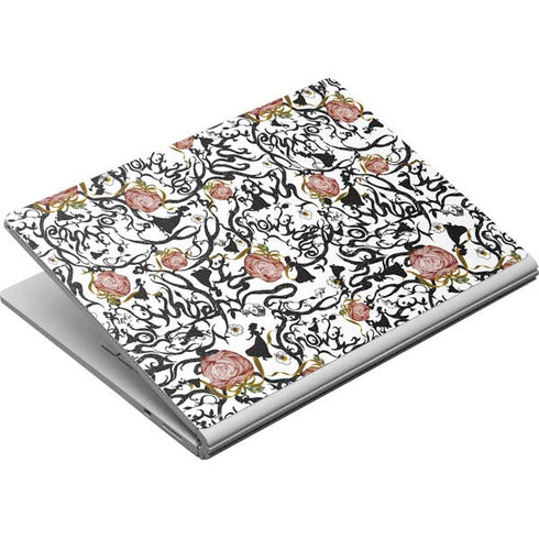 Disney Snow White Roses and Character Silhouette Surface Book Skin